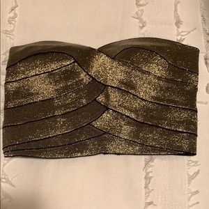 Black and Gold - corset/bralette. Perfect for NYE!